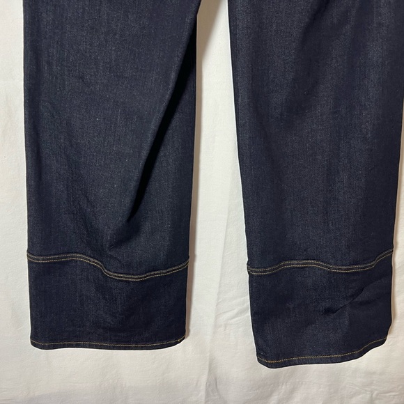 Tory Burch dark wash wide leg trouser jean pants size 26 - Picture 9 of 12